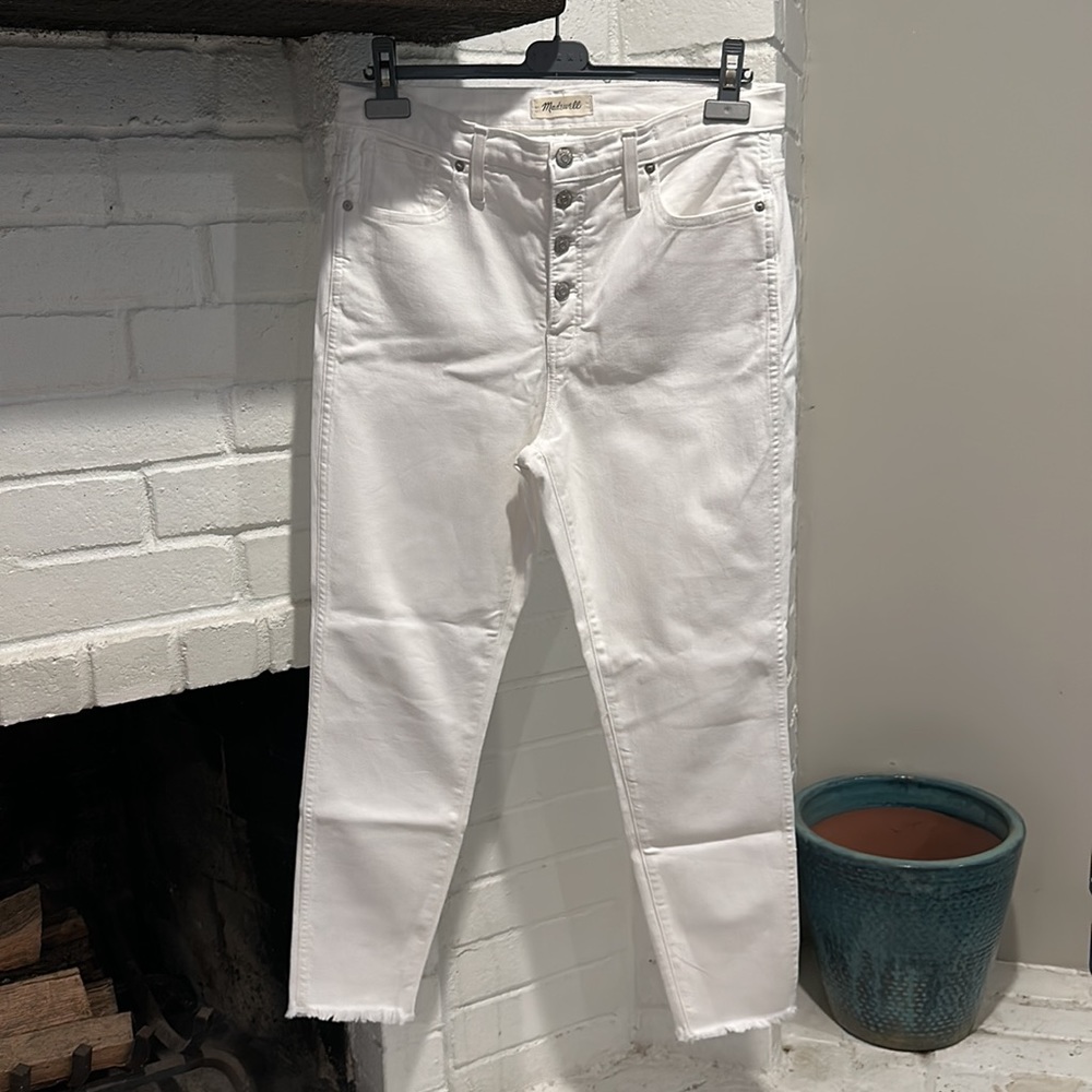 MADEWELL 10" High-Rise Skinny Crop Jeans